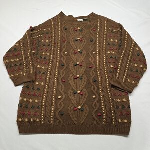 Vintage Anne Klein Brown Sweater